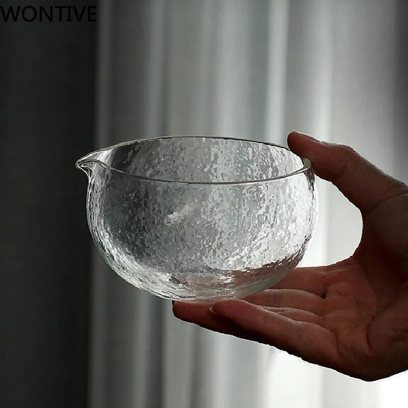 1/2/3 vnt. Japoniškas „Matcha“ dubenėlio plaktukas tekstūruoto stiklo arbatos dubenėlio arbatos rinkinio priedai „Song Dynasty“ arbatos įrankiai Senoviniai Kung Fu arbatos dubenys