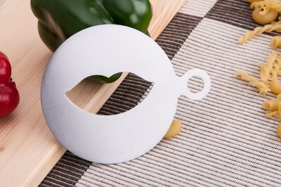 Nerūdijančio plieno kavos pyragaičių girlianda, purškimo įrankiai su storomis Cafe putomis, kavos trafaretas, kavos priedai, purtyklė