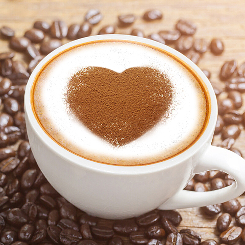 Kavos trafaretai Išgalvoti kavos spausdinimo modeliai Purškiamų putų tortų trafaretai Kavos piešimo kapučino formų kavos trafaretai