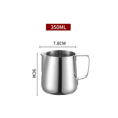 600 ml piimavahustamiskann roostevabast terasest kohvi cappuccino koorekannud Tass espressokohvi latte vahustaja koos kaaluga