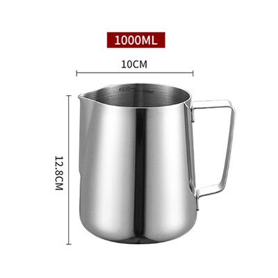 600 ml piimavahustamiskann roostevabast terasest kohvi cappuccino koorekannud Tass espressokohvi latte vahustaja koos kaaluga