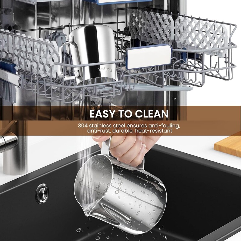 600 ml piimavahustamiskann roostevabast terasest kohvi cappuccino koorekannud Tass espressokohvi latte vahustaja koos kaaluga