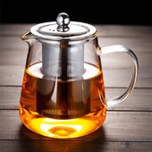 Γυάλινη τσαγιέρα Arshen 750/950ml Φιλτραρισμένη ανθεκτική στη θερμότητα με φίλτρο από ανοξείδωτο ατσάλι 304 Μπορεί να θερμανθεί στη φωτιά Καθαρή γυάλινη τσαγιέρα