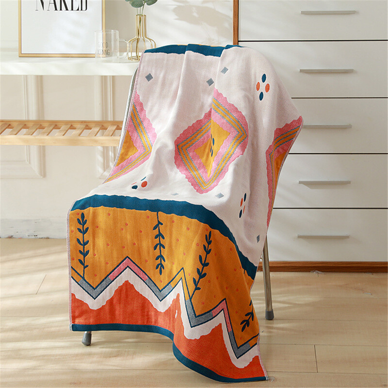 Cusack 18 New Styles Gėlių, gyvūnų animacinis filmas suaugusiems, minkštas medvilninis marlės rankšluostis, 70*140 CM aukštos kokybės