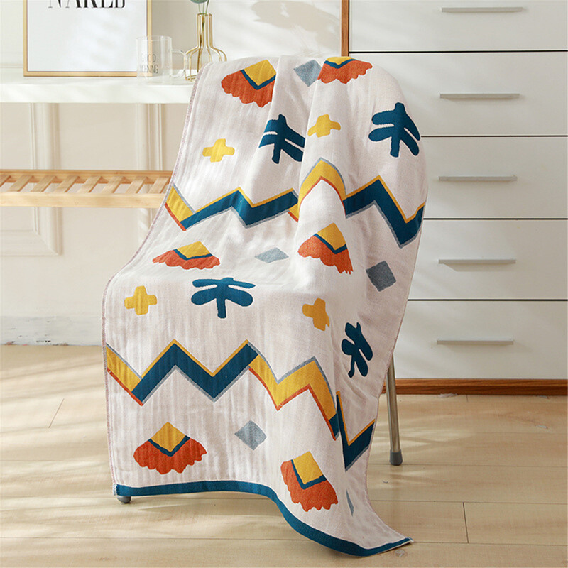 Cusack 18 New Styles Gėlių, gyvūnų animacinis filmas suaugusiems, minkštas medvilninis marlės rankšluostis, 70*140 CM aukštos kokybės