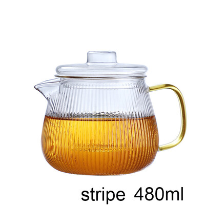 480/650 ml kuumakindel teekann koos klaasist teesõelaga, lilledega veekeetja Kung Fu teeriiete komplekt Puer Oolongi teenõu