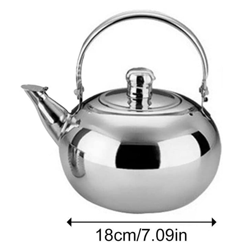 Kaasaskantav teekeetja koos kurnaga gaasipliidiga Keedetud veekeetja roostevabast terasest teekann, suure mahutavusega teekeetja