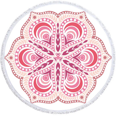 Mandala geometrinis apvalus paplūdimio rankšluosčių kutai Bohemia mikropluošto vonios dušo rankšluostis vaikams suaugusiems, pikniko jogos kilimėlis, bikinio uždengimas