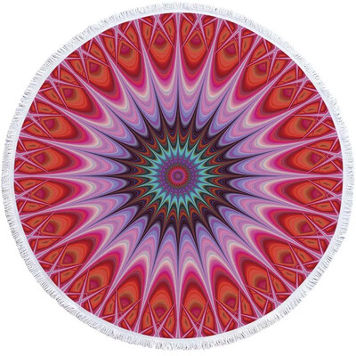 Mandala geometrinis apvalus paplūdimio rankšluosčių kutai Bohemia mikropluošto vonios dušo rankšluostis vaikams suaugusiems, pikniko jogos kilimėlis, bikinio uždengimas