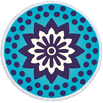 Mandala geometrinis apvalus paplūdimio rankšluosčių kutai Bohemia mikropluošto vonios dušo rankšluostis vaikams suaugusiems, pikniko jogos kilimėlis, bikinio uždengimas
