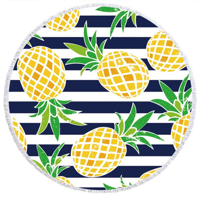 Ümmargune rannarätik Suuremõõtmeline tekk palmilehtedest troopiline stiil Flamingo Prindiga Mikrofiiber suur ümmargune rätik piknikule imav rätik