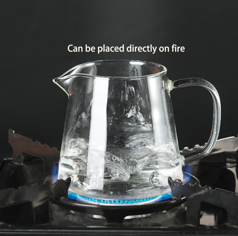 Karščiui atsparus skaidraus stiklo arbatos puodelis cha hai, rankų darbo kung fu arbatos puodeliai teaset gongdao arbatos indų taškai su rankena