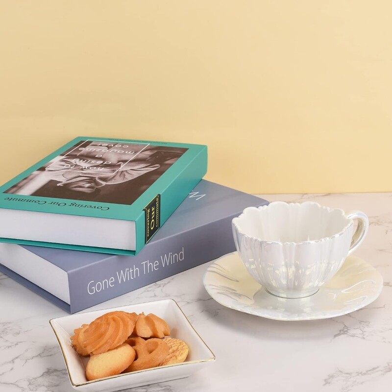 Keraamiline kohvikruus Loominguline armas tass lillekujulise alustassiga Mugava käepidemega uudne kohvitass kontoritee Latte piima jaoks