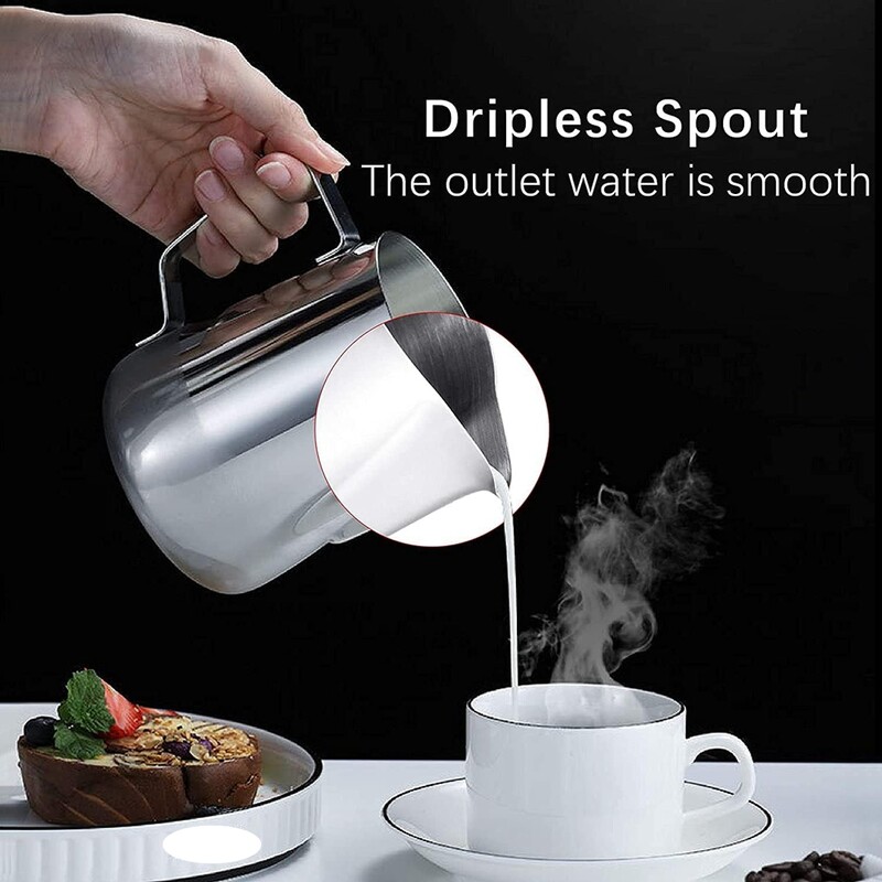 Espreso garų ąsotis 350/900 ml Latte Art pieno ąsotis Nerūdijančio plieno Matavimas Kavos įrankiai Espreso kavos aparato priedai