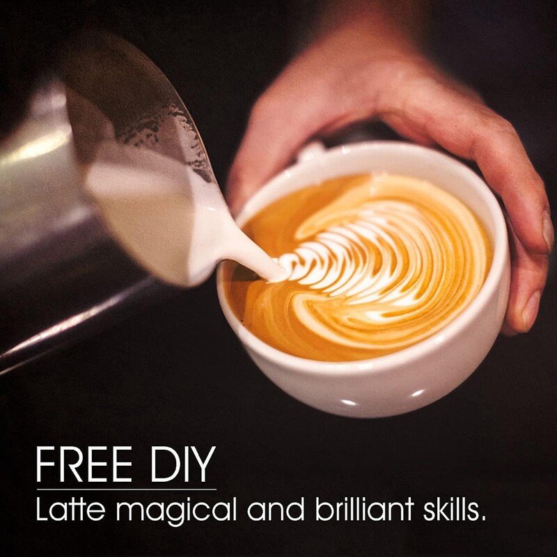 Espreso garų ąsotis 350/900 ml Latte Art pieno ąsotis Nerūdijančio plieno Matavimas Kavos įrankiai Espreso kavos aparato priedai