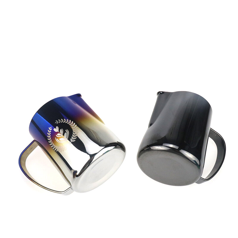 Espresso garų ąsotis 350/600 ml, espreso pieno putų ąsotis, kavos pieno putų puodukas, kavos garų ąsotis