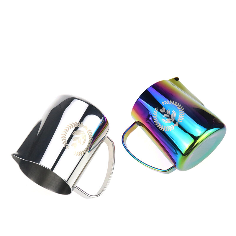 Espresso garų ąsotis 350/600 ml, espreso pieno putų ąsotis, kavos pieno putų puodukas, kavos garų ąsotis