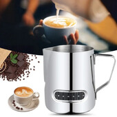 Fantastiškas virtuvės nerūdijančio plieno pieno putų ąsotis Espreso kavos ąsotuvas Barista Craft Coffee Latte pieno putų ąsotis