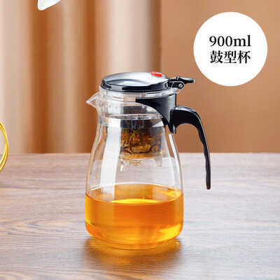 Arbatinukas su infuzatoriumi sutirštinto stiklo šildomas atsparus arbatos puodas Vienu mygtuku filtruojantis arbatos atskyrimas virdulys arbatos kavos virimo aparatas