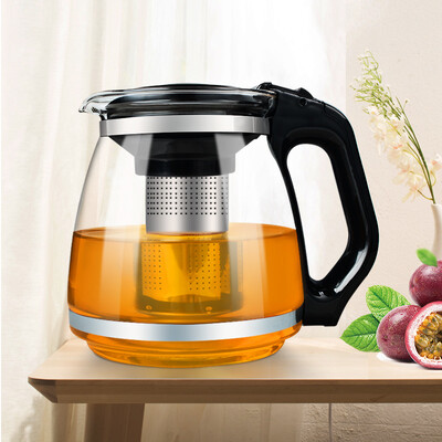 YMEEI 1500 ml karščiui atsparus stiklinis arbatinuko infuzinis permatomas arbatinuko puodelis Puer Oolong gėrimų indai namų biuro stiklinės gėlių arbatos virimo aparatas