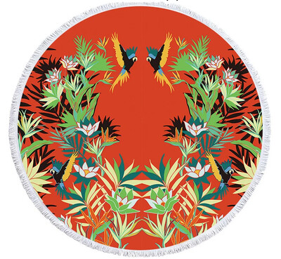 Spalvotas spausdinimas gėlės apvalus paplūdimio rankšluostis 150 cm kutais jūros paplūdimio rankšluostis mikropluošto rankšluostis SPA