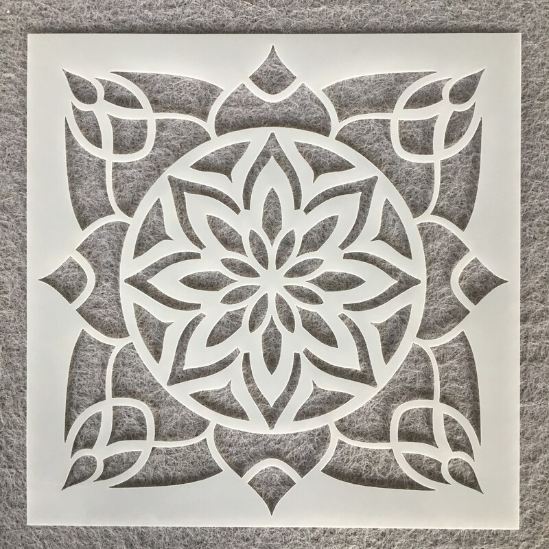 Βοηθητικό πρότυπο ζωγραφικής μάνταλα μάνταλα Amazon διασυνοριακός με σπρέι χρώματος πέτρινου χάρακα προτύπου κοίλου τοίχου DIY