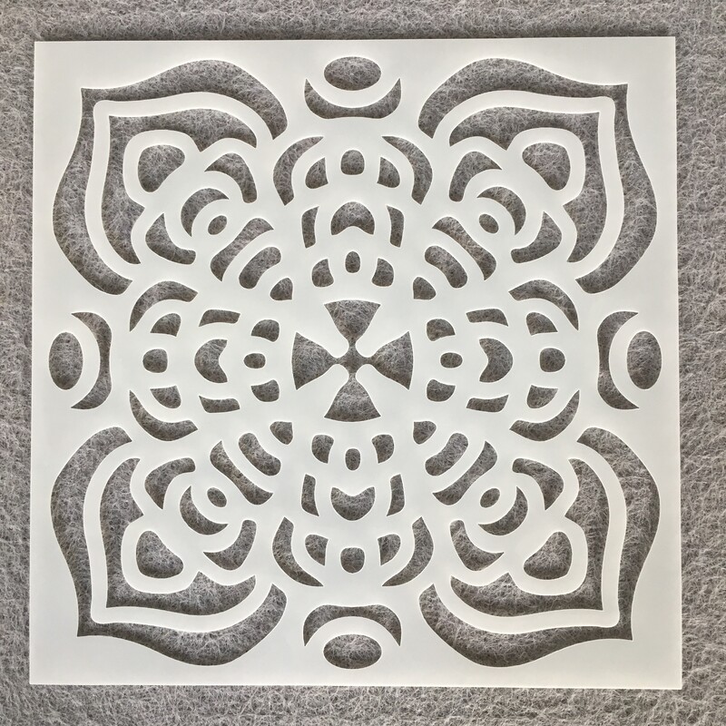 Βοηθητικό πρότυπο ζωγραφικής μάνταλα μάνταλα Amazon διασυνοριακός με σπρέι χρώματος πέτρινου χάρακα προτύπου κοίλου τοίχου DIY