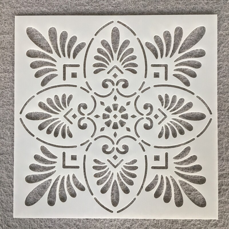 Βοηθητικό πρότυπο ζωγραφικής μάνταλα μάνταλα Amazon διασυνοριακός με σπρέι χρώματος πέτρινου χάρακα προτύπου κοίλου τοίχου DIY