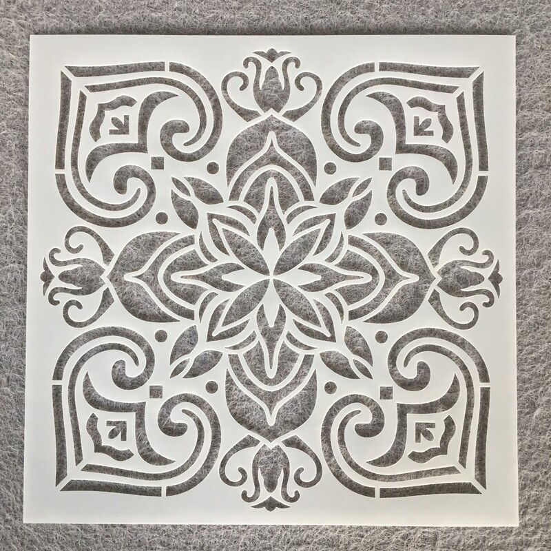 Βοηθητικό πρότυπο ζωγραφικής μάνταλα μάνταλα Amazon διασυνοριακός με σπρέι χρώματος πέτρινου χάρακα προτύπου κοίλου τοίχου DIY