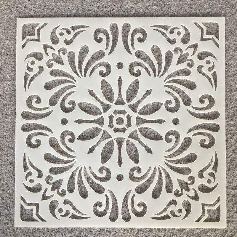 Βοηθητικό πρότυπο ζωγραφικής μάνταλα μάνταλα Amazon διασυνοριακός με σπρέι χρώματος πέτρινου χάρακα προτύπου κοίλου τοίχου DIY