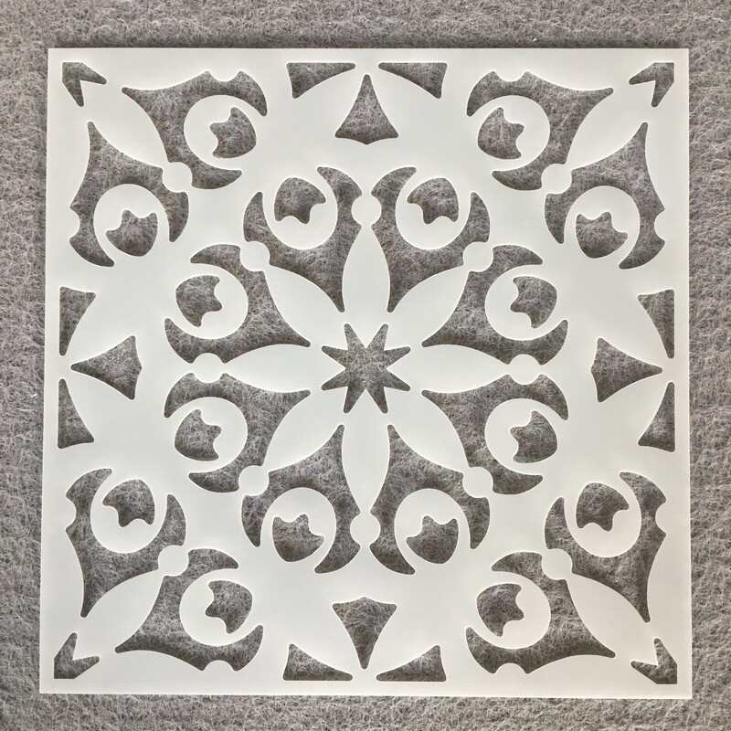 Βοηθητικό πρότυπο ζωγραφικής μάνταλα μάνταλα Amazon διασυνοριακός με σπρέι χρώματος πέτρινου χάρακα προτύπου κοίλου τοίχου DIY