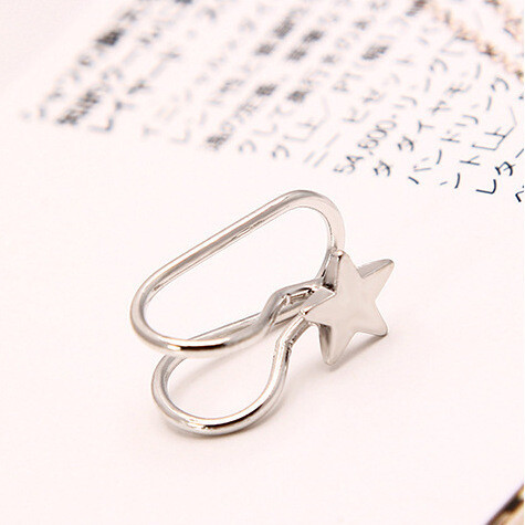 Korea loomingulised pärlikõrvarõngad, teemanttähega üksikud kõrvarõngad, U-kujulised kõrvarõngad, üksikkomplekt, kõrvarõngad Yiwu segapartii