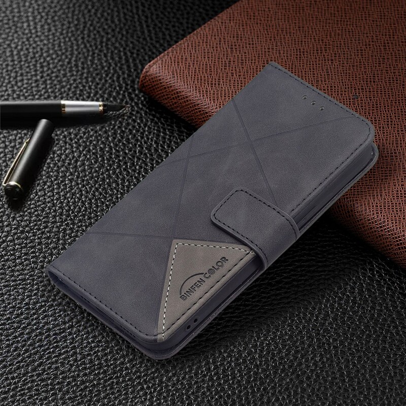 Κατάλληλο για Redmi Note12S11Pro109 Hijab Prismatic Δερμάτινη θήκη κινητού τηλεφώνου Προστατευτική θήκη πορτοφολιού Xiaomi 1312T