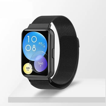 Κατάλληλο για Huawei WATCH FIT2 λουράκι τριών ανοξείδωτου χάλυβα fit2 μεταλλικό ανοξείδωτο ρολόι FIT ανταλλακτικό λουράκι