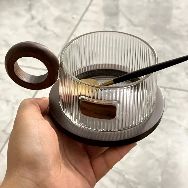 Paprastas kavos puodelių rinkinys arbatos puodeliai 250 ml Biuro stiklinis vandens puodelis Įprastas popietės arbatos puodelis su padėkliuku šaukšteliu Kung Fu gėrimų puodelis