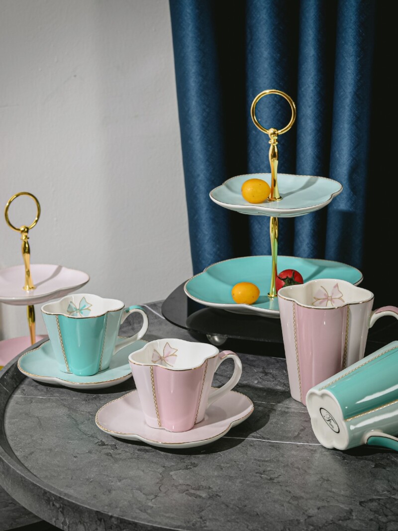 150/300 ml Jaapani stiilis luust portselanist kohvitassi taldrik vibumuster Loov kruus Kahekihiline kondiitriplaat Saada sõpradele kingitus