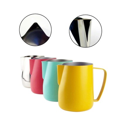 Ανοξείδωτο ατσάλι Latte Coffee Milk Jug Cup Fothing Pitcher Pull Flower Cup Coffee Milk Frother Milk Foaming Cup Tool 0,35-0,6L