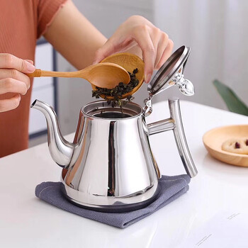 1 τμχ Κουζίνα Χοντρό ανοξείδωτο ατσάλι Golden Silver Teapot with Infuser Coffee Pot Induction Cooker Βραστήρας τσαγιού Βραστήρας νερού