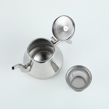 1 τμχ Κουζίνα Χοντρό ανοξείδωτο ατσάλι Golden Silver Teapot with Infuser Coffee Pot Induction Cooker Βραστήρας τσαγιού Βραστήρας νερού