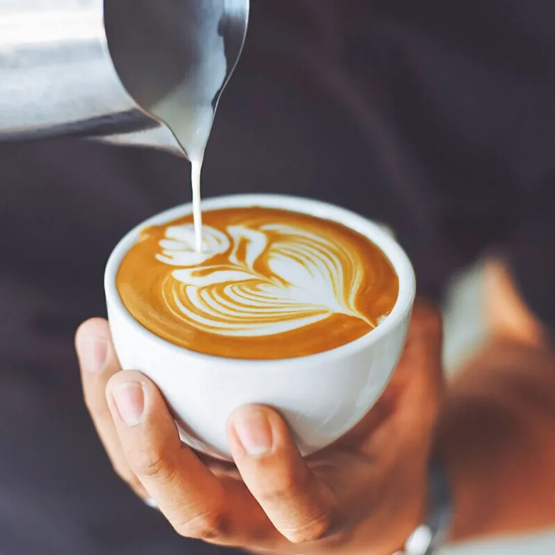 Kavos pieno putų ąsotis Latte Art pieno putos ąsotis Nerūdijančio plieno matavimo ąsotis Espresso Barista įrankis Kavos priedai
