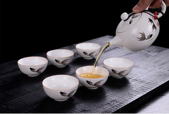 Ding Kiln White Matte Ceramic Teapot, Kung Fu Teapot, Handmade kettle kung fu teapot tea ceremony пуер чайник 180 ml