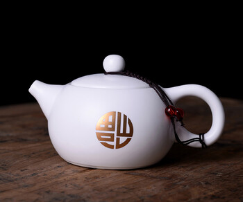 Ding Kiln White Matte Ceramic Teapot, Kung Fu Teapot, Handmade kettle kung fu teapot tea ceremony пуер чайник 180 ml