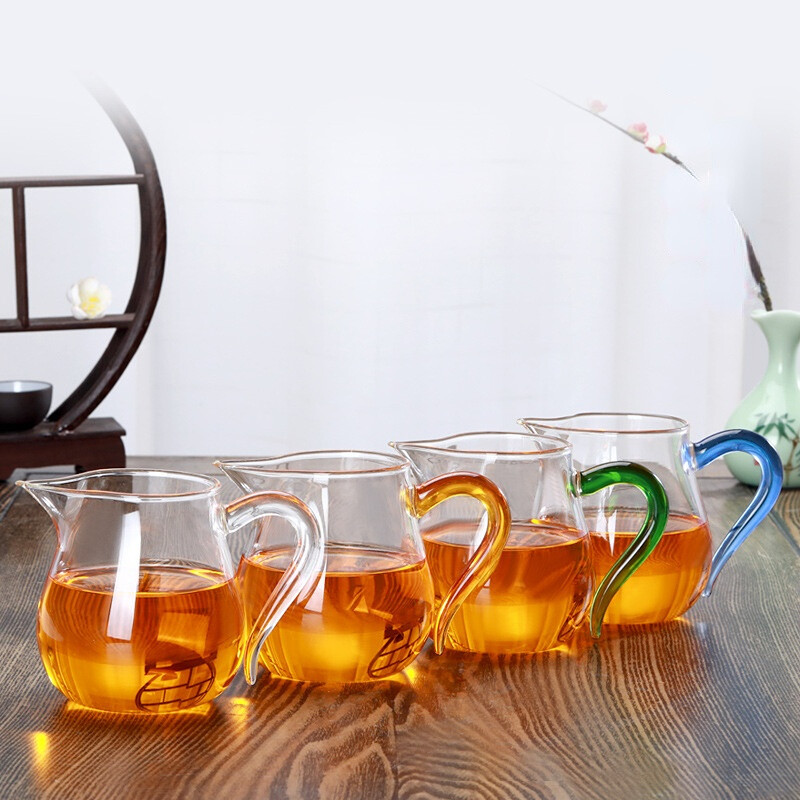 Karščiui atsparus sutirštintas stiklas Protingo puodo Kung Fu arbatos rinkinys su sprogimui atspariu arbatos dozatoriumi japoniškas arbatinukas ir puodelio rinkinys