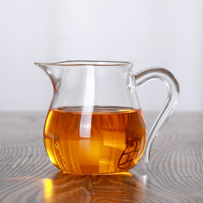 Karščiui atsparus sutirštintas stiklas Protingo puodo Kung Fu arbatos rinkinys su sprogimui atspariu arbatos dozatoriumi japoniškas arbatinukas ir puodelio rinkinys