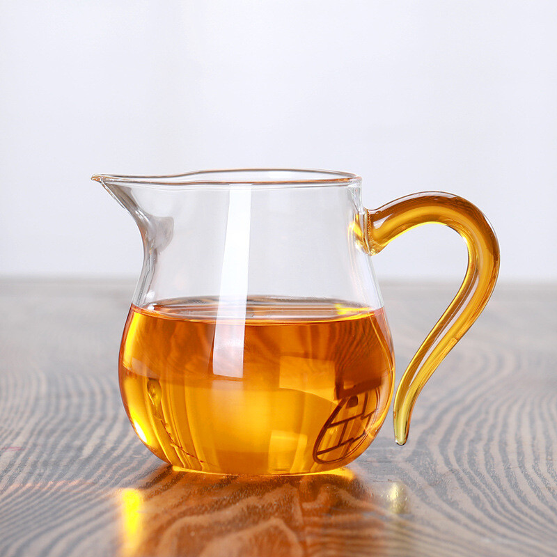 Karščiui atsparus sutirštintas stiklas Protingo puodo Kung Fu arbatos rinkinys su sprogimui atspariu arbatos dozatoriumi japoniškas arbatinukas ir puodelio rinkinys