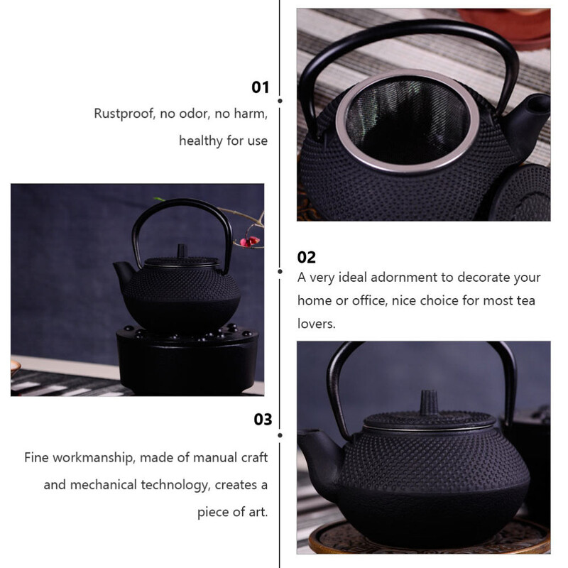 Arbatinukas Arbatinukas Geležis Lietas Puodas Japoniškas mini infuzinis vanduo Tetsubin Puodai Laisva viryklė Metalinė viryklė arbatinukai Kinų