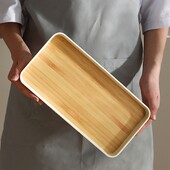 Padėklas stačiakampė lėkštė Japoniškos arbatos padėklas stačiakampis buitinis padėklas arbatos puodeliai šalto virdulio vandens puodeliai padėklas vakarienės lėkštė