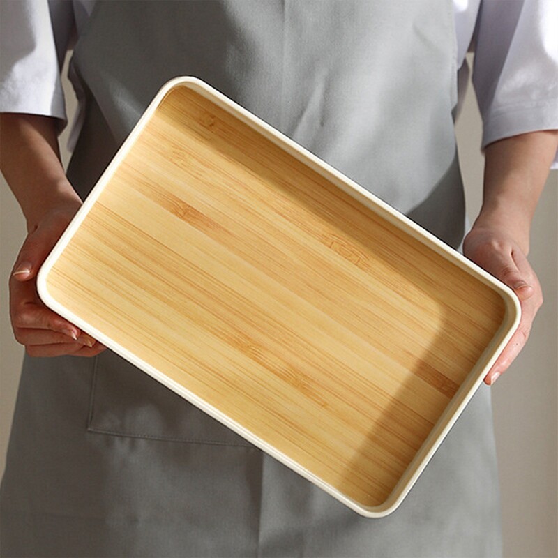 Padėklas stačiakampė lėkštė Japoniškos arbatos padėklas stačiakampis buitinis padėklas arbatos puodeliai šalto virdulio vandens puodeliai padėklas vakarienės lėkštė