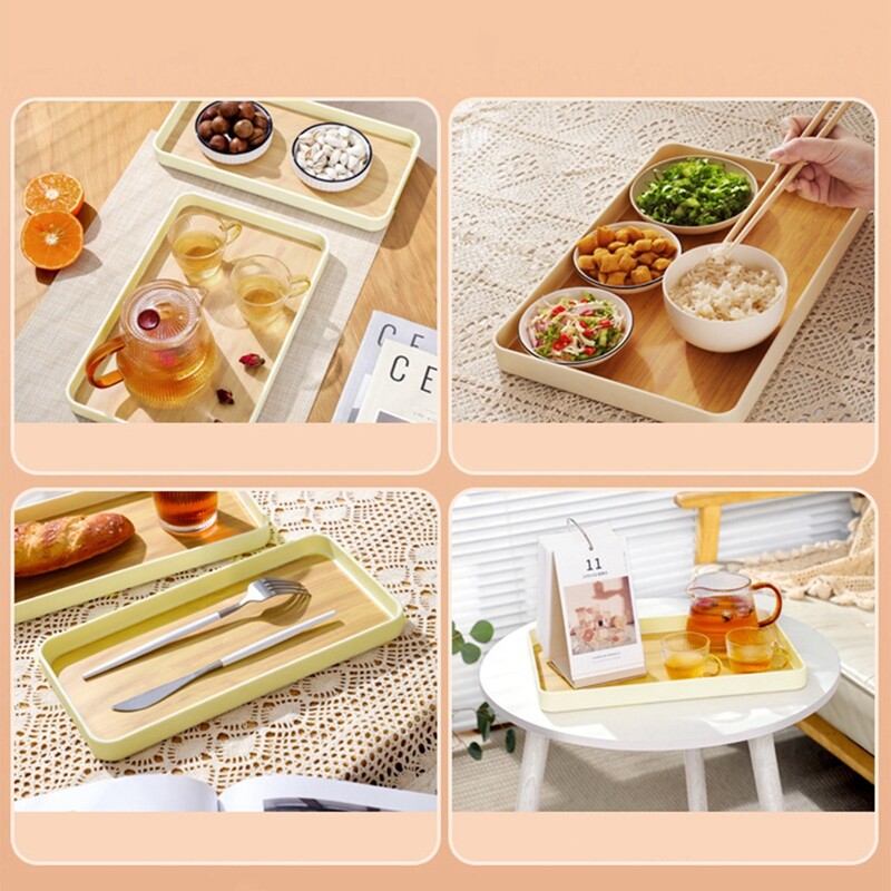 Padėklas stačiakampė lėkštė Japoniškos arbatos padėklas stačiakampis buitinis padėklas arbatos puodeliai šalto virdulio vandens puodeliai padėklas vakarienės lėkštė