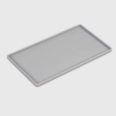 1vnt silikoninis plastikinis plokščias padėklas, kvadratinis neslystantis, pasukamas stovas, mobilus laikiklis vonios kambario muilo padėklas Kavos arbatos stalo įrankių laikiklis 200 mm